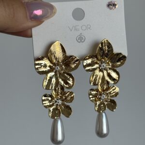 PENDIENTES TULIPA ORO