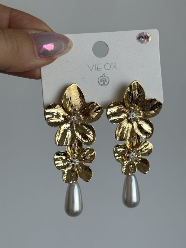 PENDIENTES TULIPA ORO