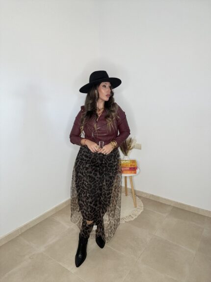 FALDA TUL ANIMAL PRINT