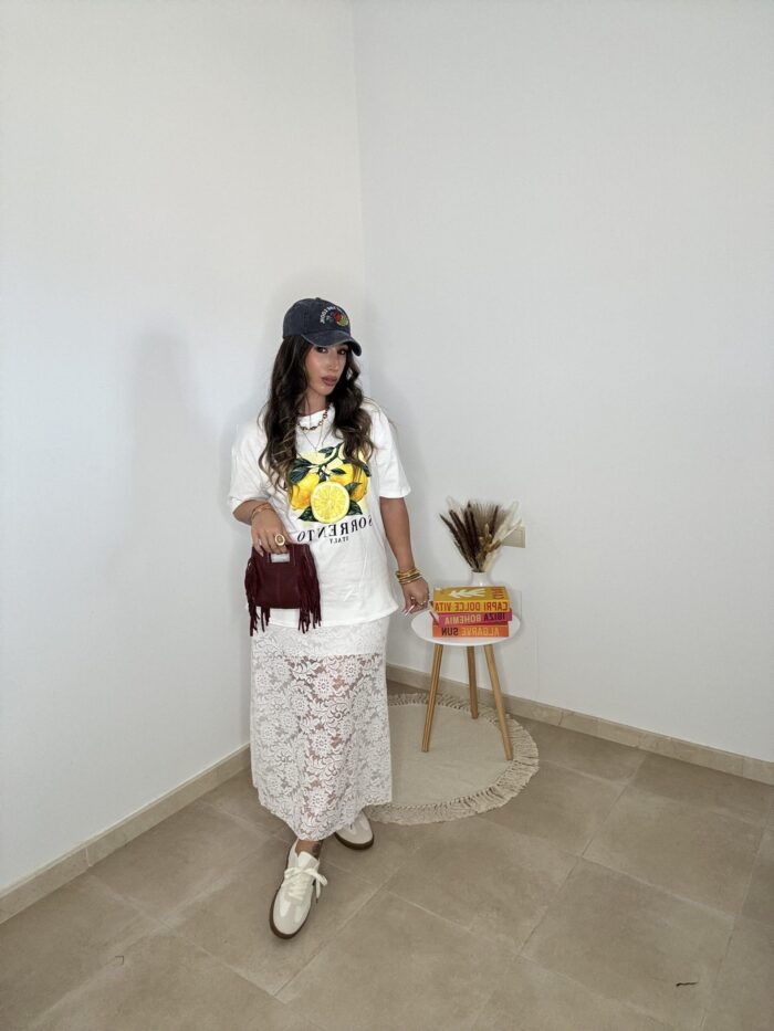 FALDA DE ENCAJE BLANCA - Imagen 4