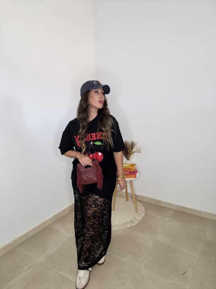 FALDA ENCAJE NEGRA - Imagen 6