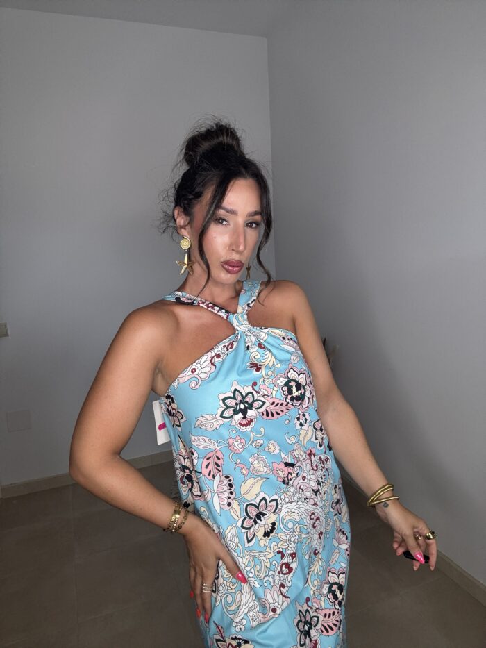 VESTIDO AGUA MARINA - Imagen 4