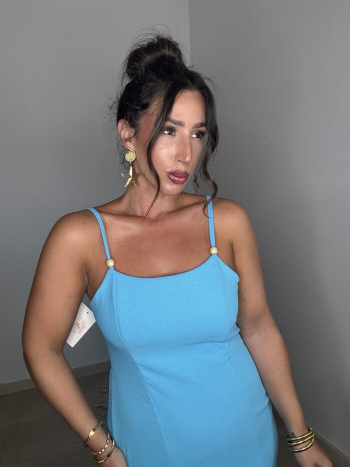 VESTIDO TURQUESA - Imagen 3