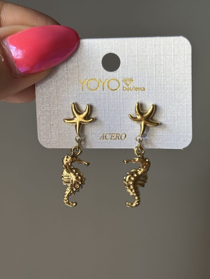 PENDIENTES CABALLITO DE MAR - Imagen 2