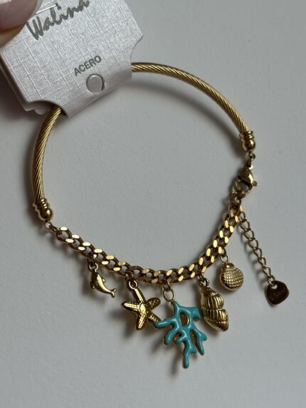PULSERA AGUA MARINA
