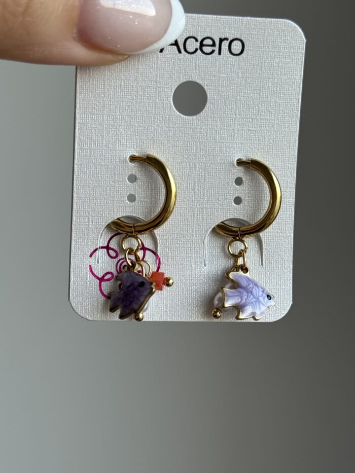 PENDIENTES MALVA - Imagen 3