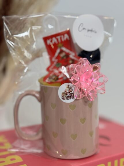 Taza calcetín mujer Navidad