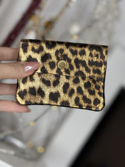 MONEDERO DE PIEL ANIMAL PRINT
