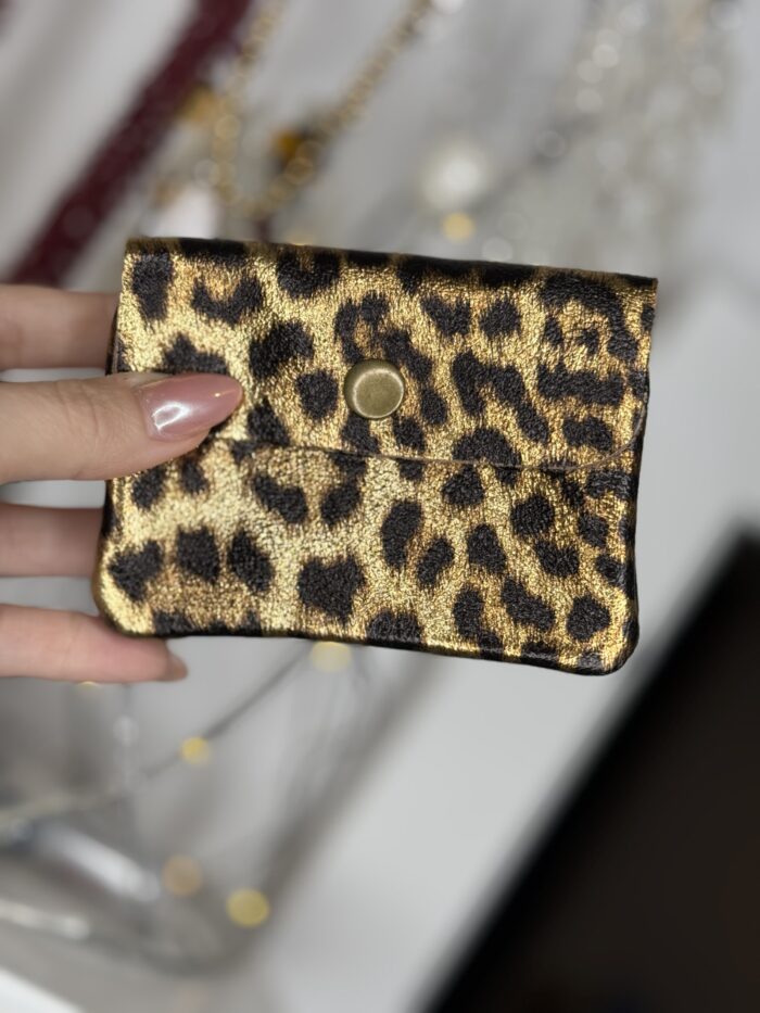 MONEDERO DE PIEL ANIMAL PRINT