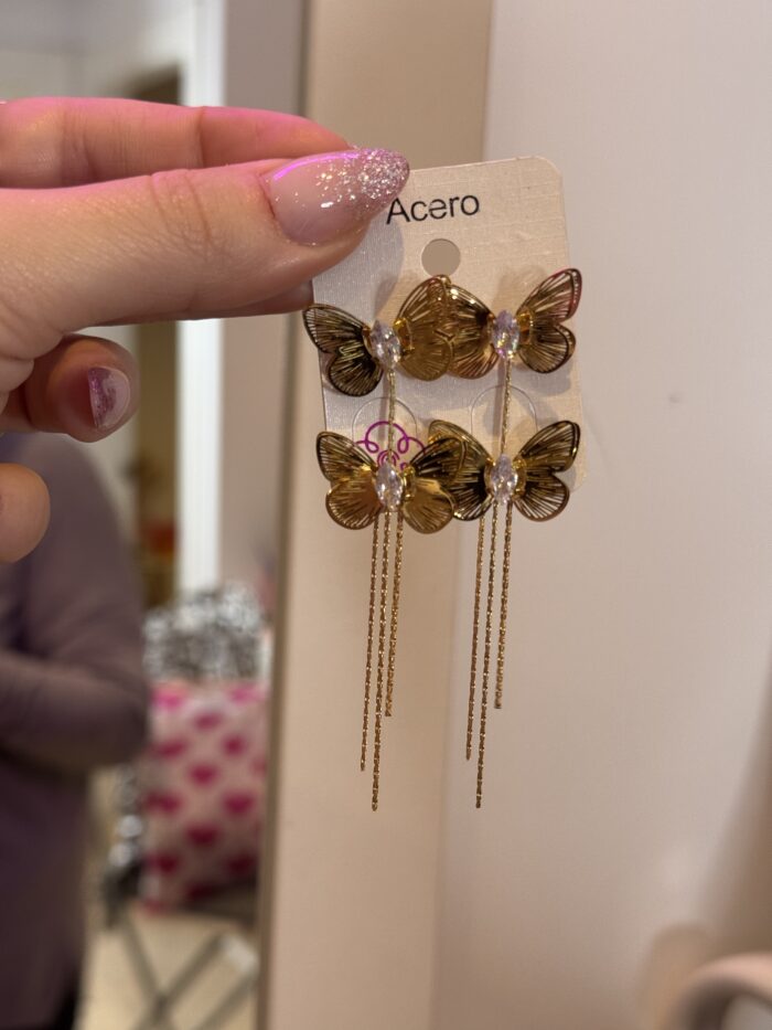PENDIENTES MARIPOSA