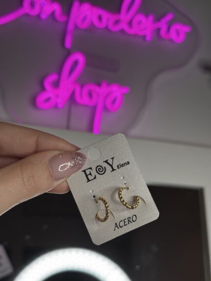 PENDIENTES TRENZADAS
