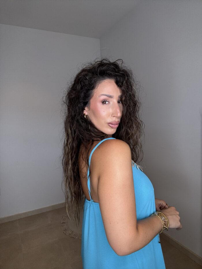 VESTIDO TURQUESA - Imagen 3