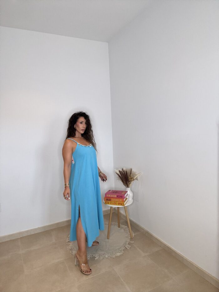 VESTIDO TURQUESA - Imagen 2