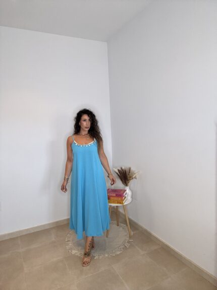 VESTIDO TURQUESA