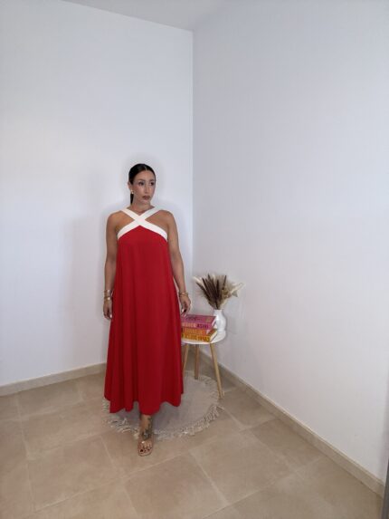 VESTIDO BICOLOR